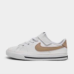 NIB Little Kids Nike Court Legacy White Black Hemp (PS) DA5381 126